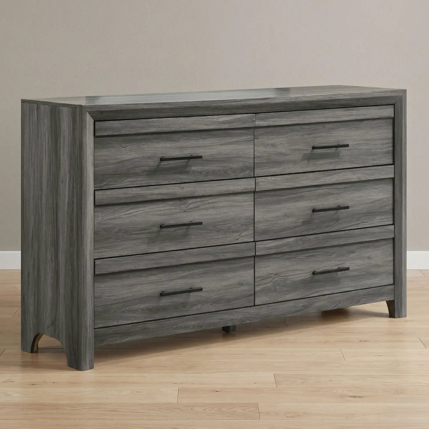 Denver - 6 Drawer Dresser - Gray by HouseOfZazla