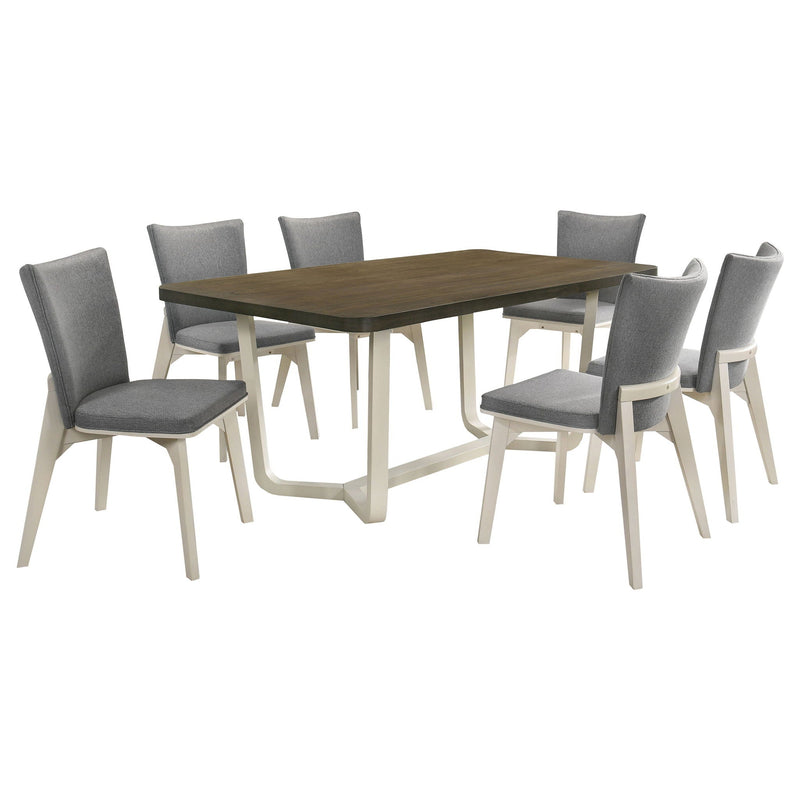 Biloxi 7-piece 71-inch Rectangular Dining Set Greyish Brown by Unique Piece Furniture