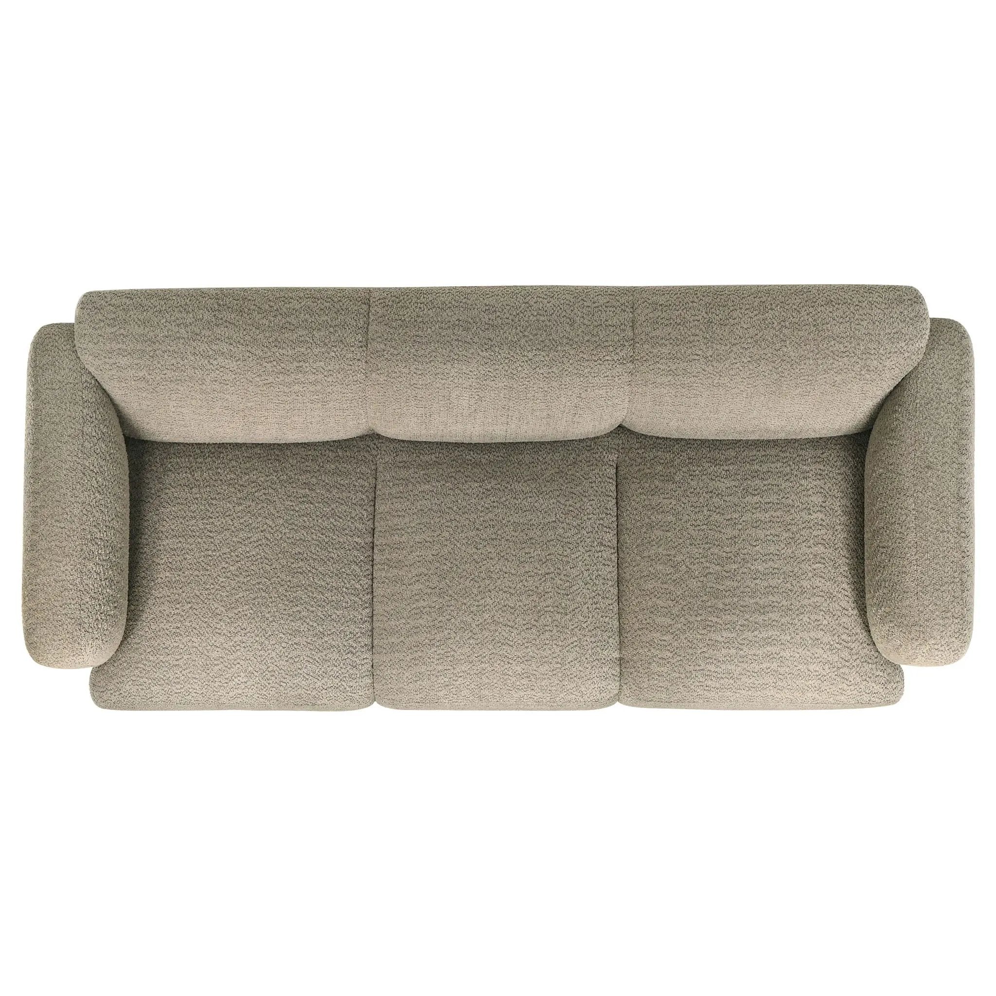 Dorset 2-piece Upholstered Round Track Arm Sofa Set Brown by Unique Piece Furniture