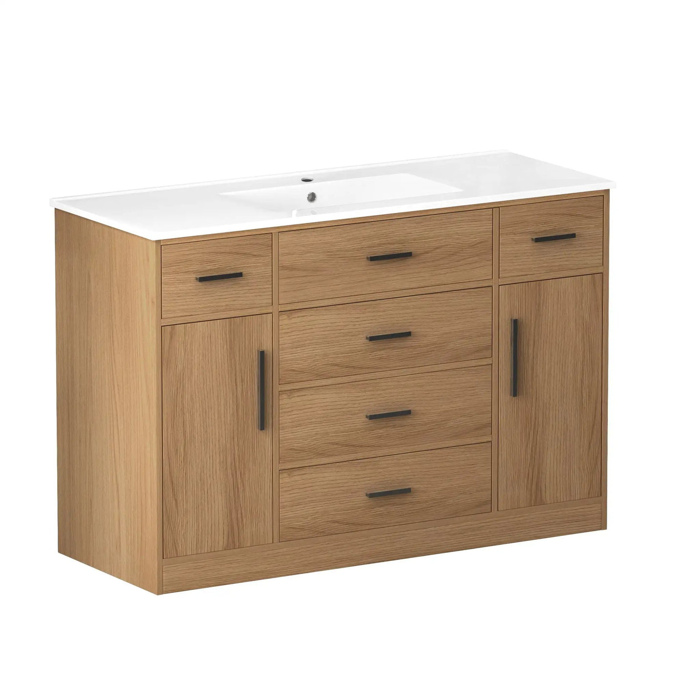 Bathroom Vanity With Abundant Storage 2 Soft Close Doors And 6 Drawers by Unique Piece Furniture