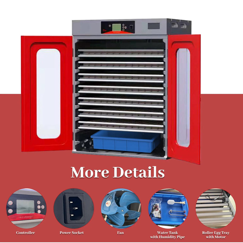 1000-Egg Commercial Cabinet Incubator – Digital Poultry Hatcher by HouseOfZazla