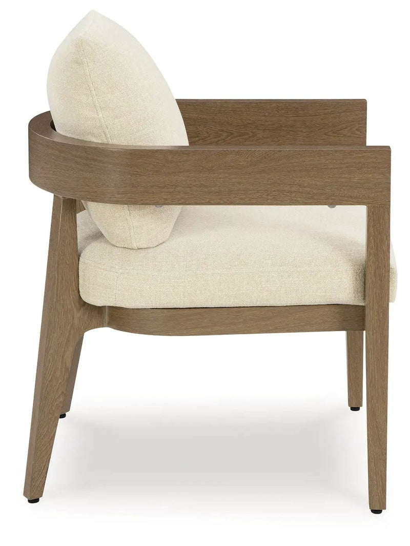 Serene Bay - Arm Chair With Cushion (Set of 2) - Dark Brown / White by Unique Piece Furniture