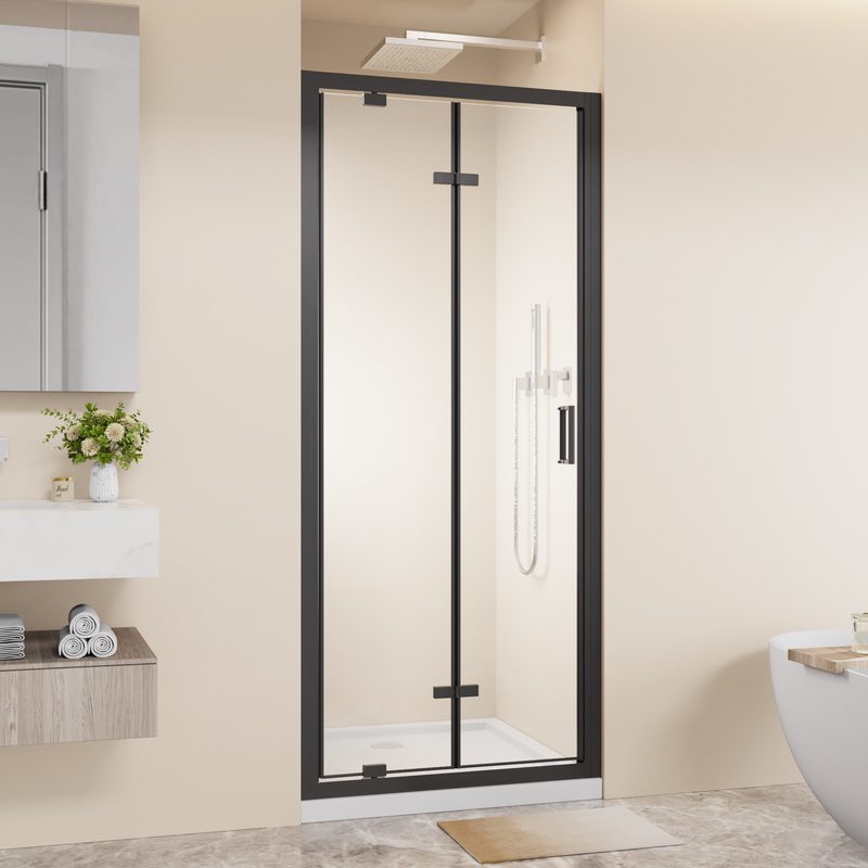 Framed Bi-fold Pivot Shower Door 32"x72" by HouseOfZazla