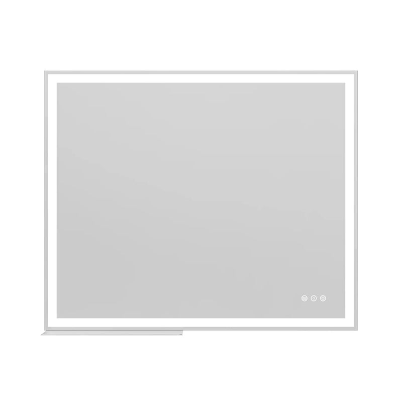 LED Bathroom Vanity Mirror Wall Mounted Adjustable / Warm / Natural Lights Anti-Fog Touch Switch With Memory Modern Smart Large Bathroom Mirrors by HouseOfZazla
