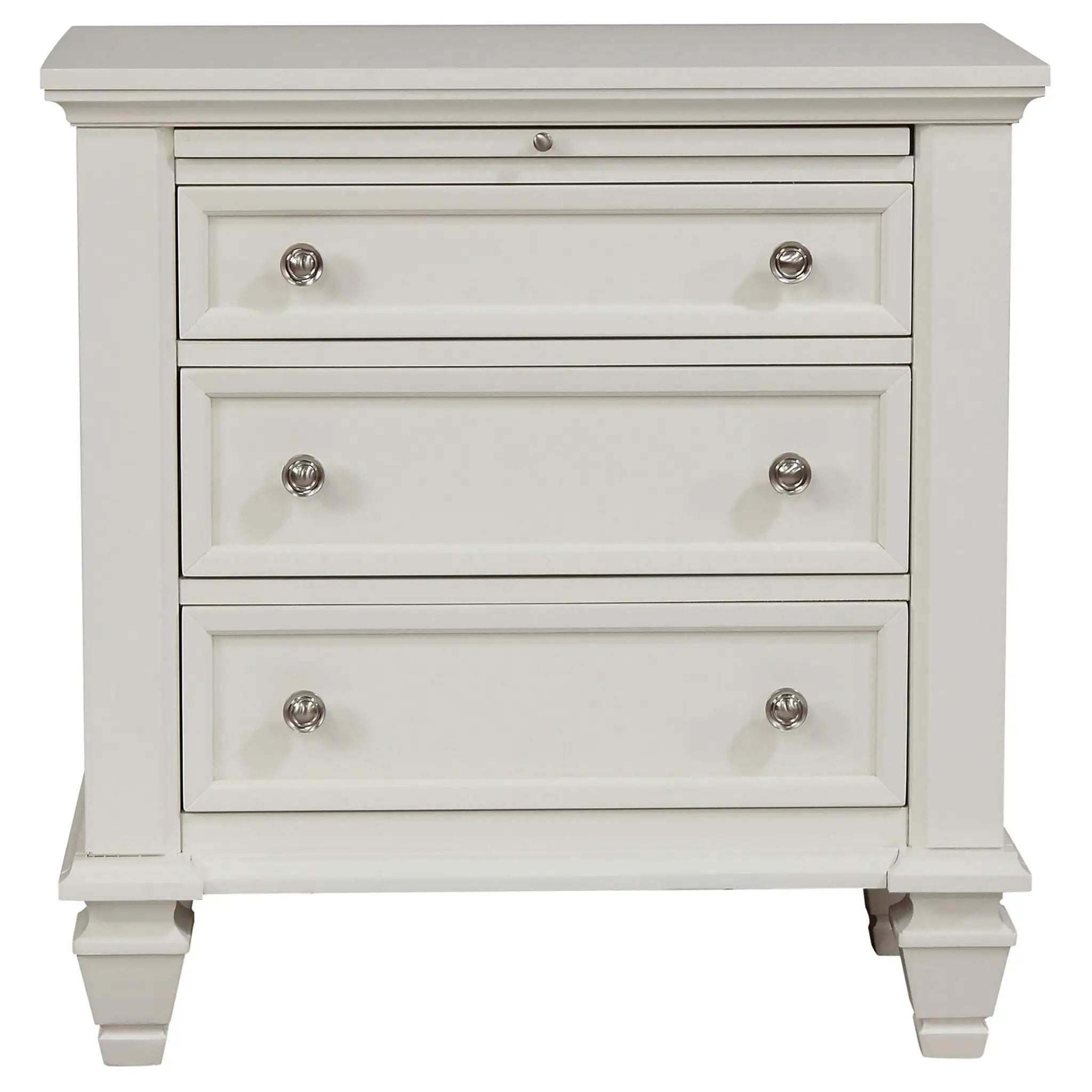 Sandy Beach 4-piece Eastern King Bedroom Set Cream White by Unique Piece Furniture