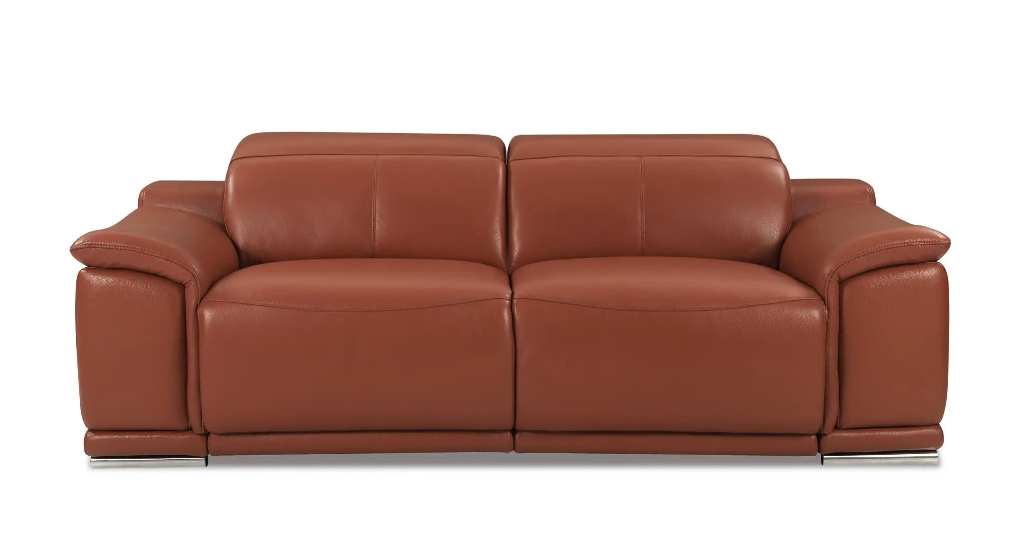 Genuine Italian Leather Power Reclining Sofa by BLAKHOM