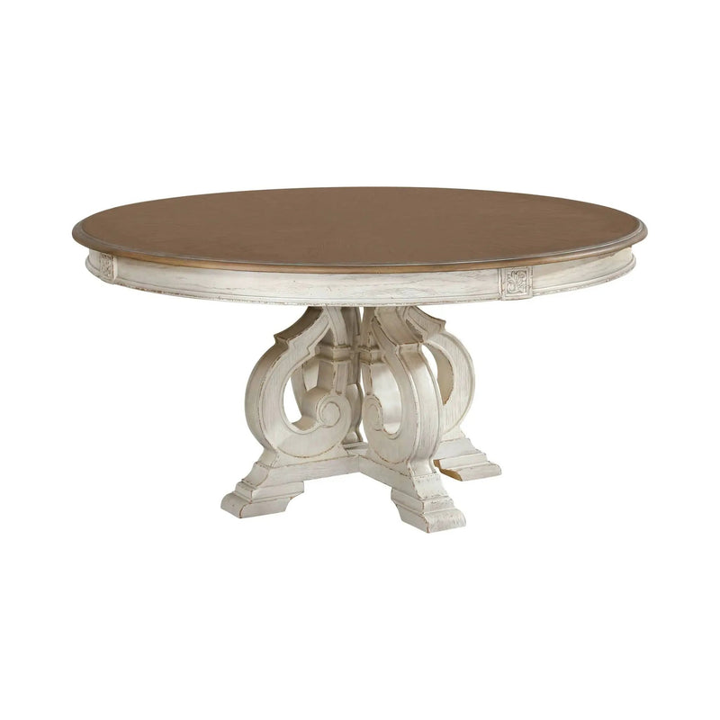 Elegant Dining Set Round Table And Side Chairs by HouseOfZazla