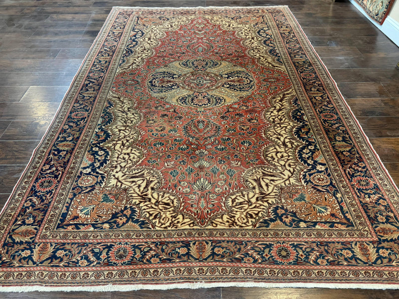 Turkish Kayseri Rug 6x10, Antique Turkish Carpet, Floral Medallion, Oriental Carpet, Red by Jewel Rugs
