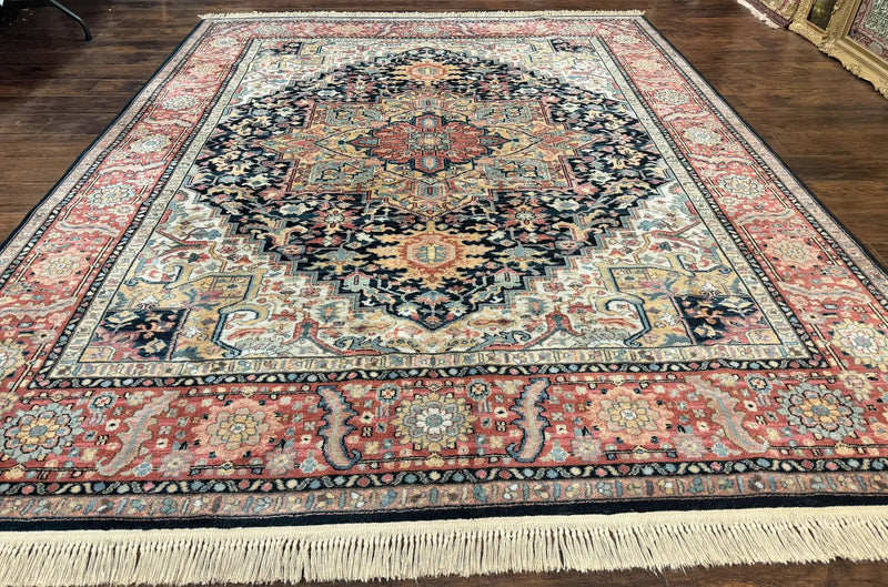 Karastan Navy Heriz #700/701 Rug, 8.8 x 10.6 Karastan Carpet, Wool Pile, Discontinued Vintage Karastan Rug, Original 700 Series, Geometric by Jewel Rugs