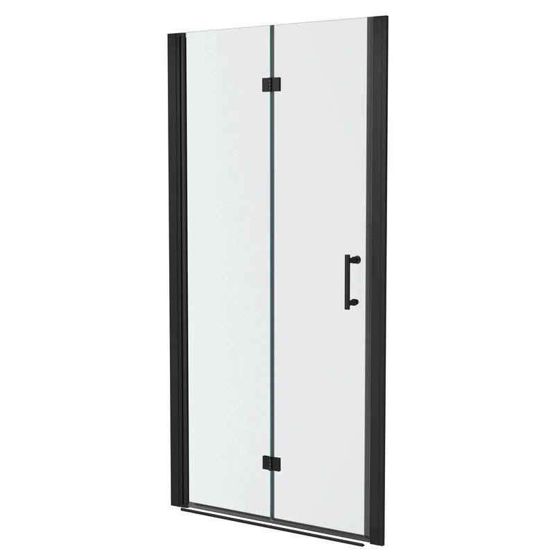 Fold Frameless Shower Door With Tempered Glass by HouseOfZazla