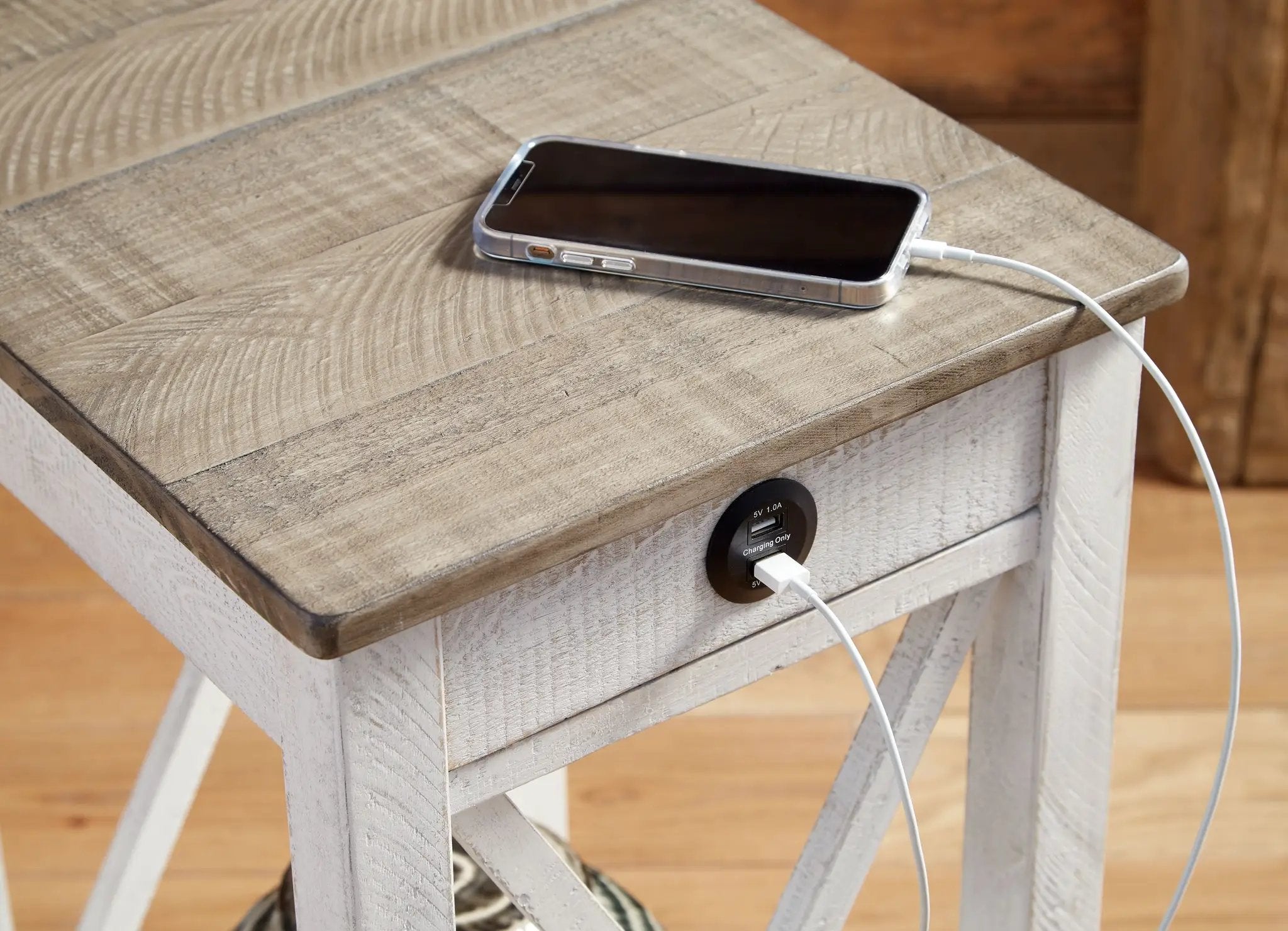 Adalane - Accent Table - White / Gray by Unique Piece Furniture