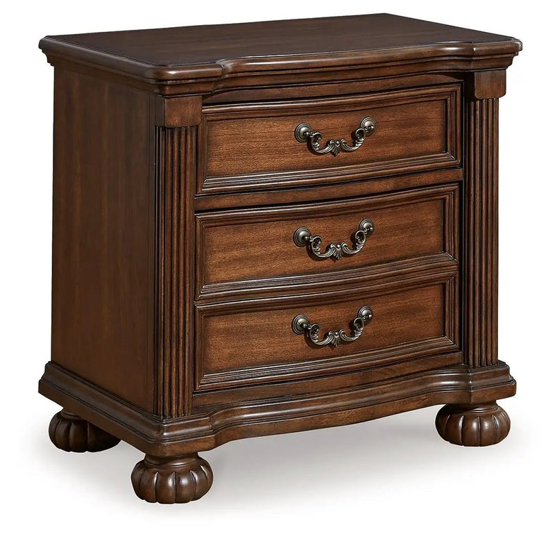 Lavinton - Three Drawer Night Stand - Brown by Unique Piece Furniture