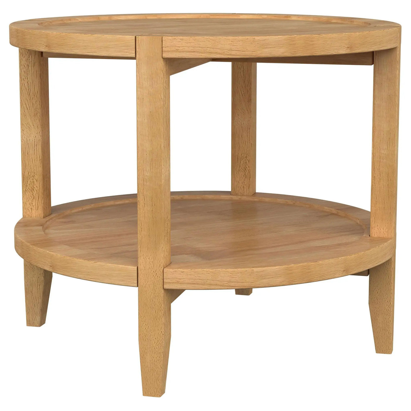 Isbell - Round Table With Storage Shelf by HouseOfZazla