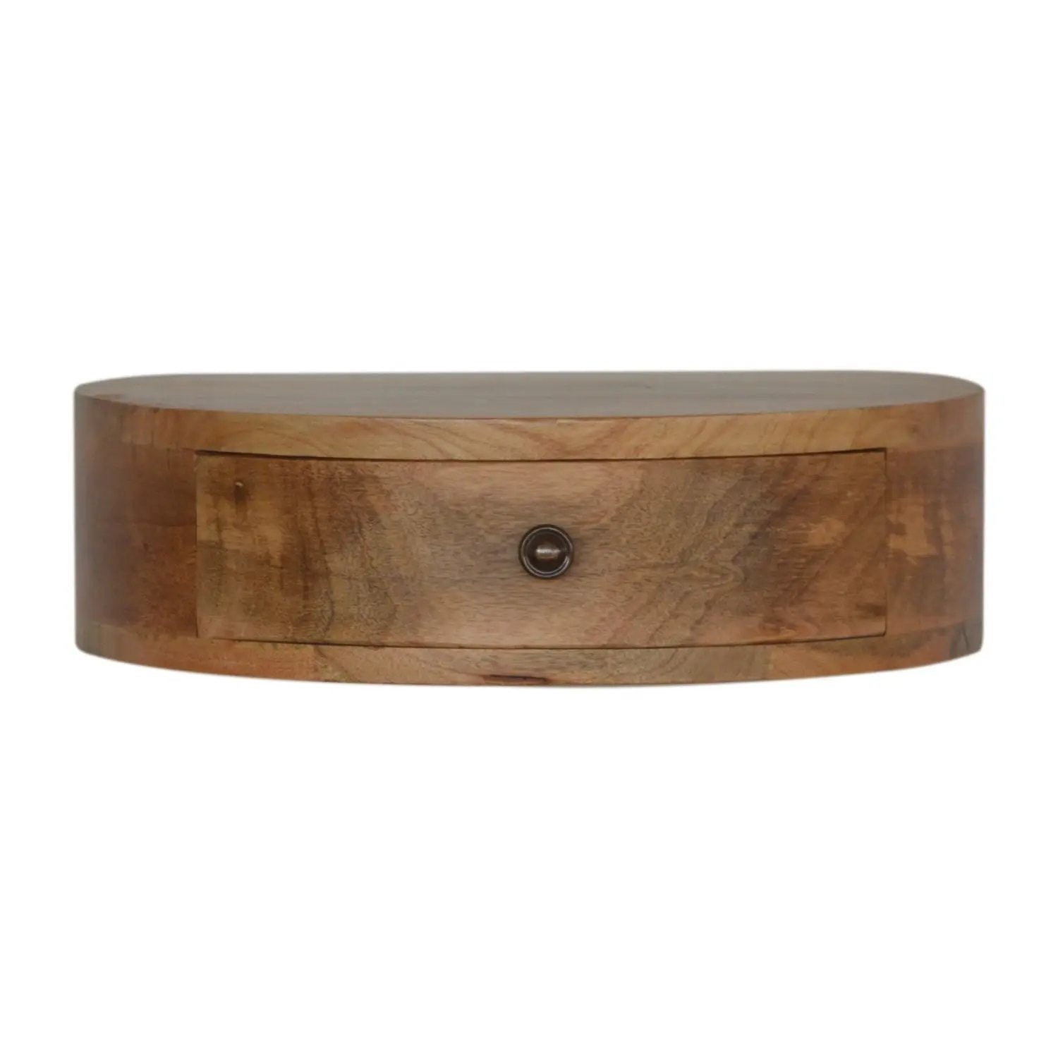Wall Mounted Rounded Nightstand - Oak by HouseOfZazla