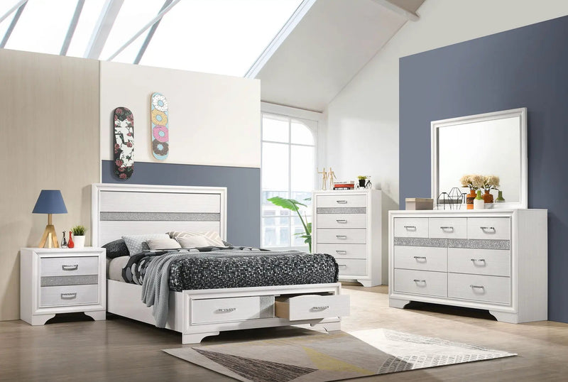 Miranda 5-piece Full Bedroom Set White by Unique Piece Furniture
