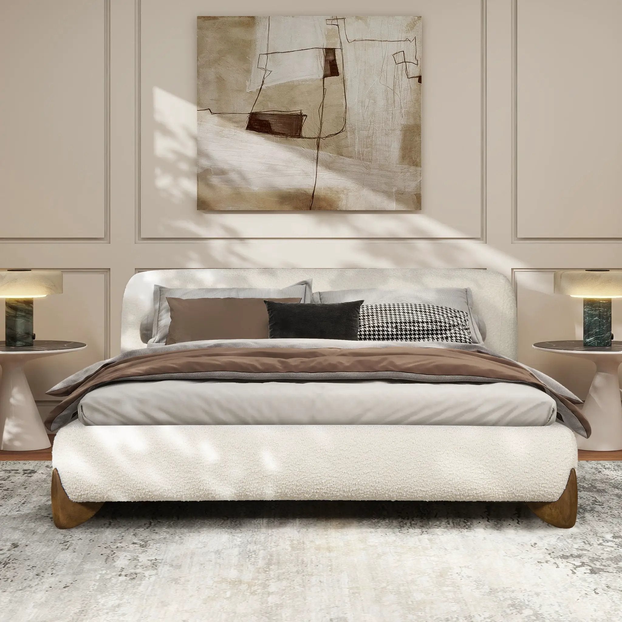 Alpine - Puffy Modern Platform Bed by Unique Piece Furniture