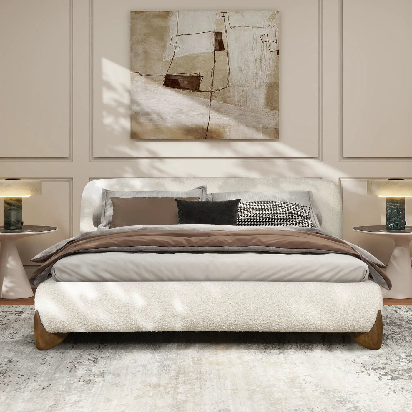 Alpine - Puffy Modern Platform Bed by HouseOfZazla