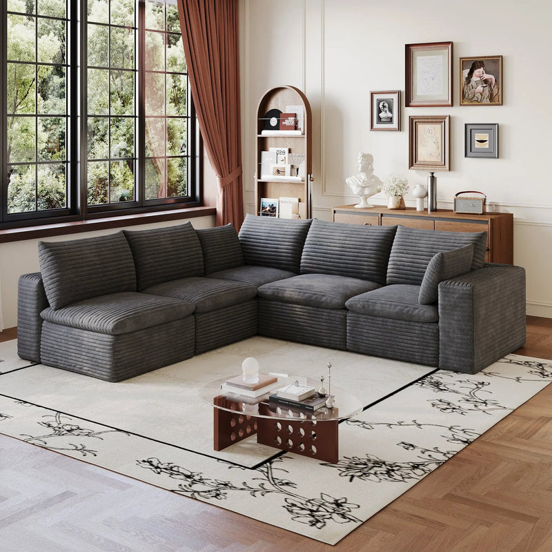 Cloud Sofa - Modular Design with Removable Cushions by HouseOfZazla