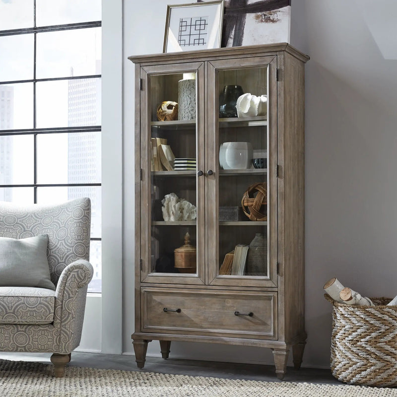 Lancaster - Door Bookcase - Dove Tail Gray by Unique Piece Furniture