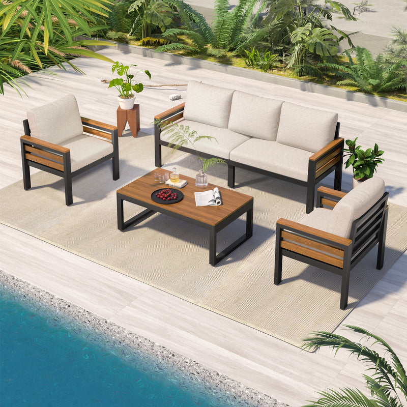 Go 4-Piece Outdoor Furniture Sofa Set by HouseOfZazla