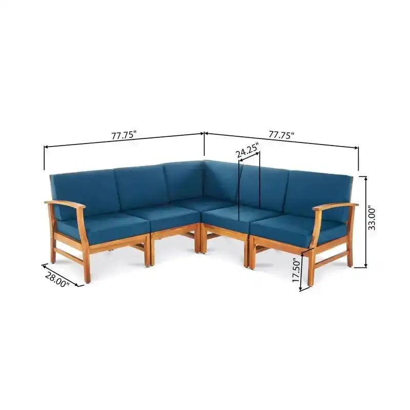 Perla - 5 Pieces Sofa Set by HouseOfZazla