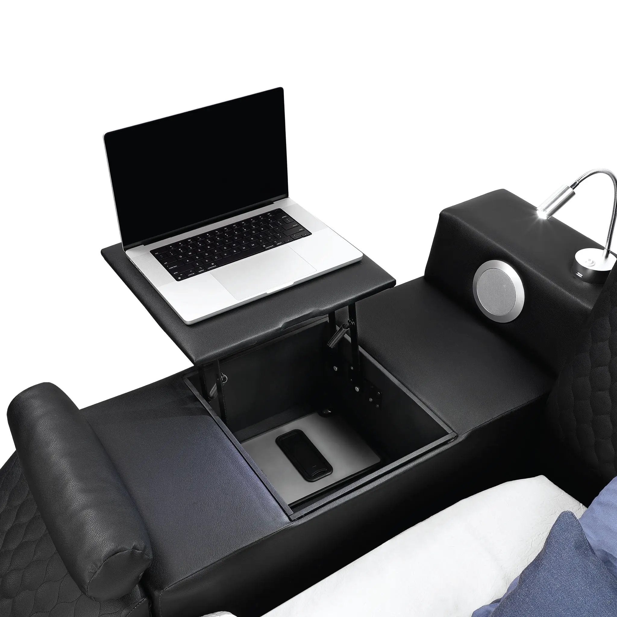 Zoya - Smart Multifunctional Bed, Built In Bluetooth Speakers, USB Charging by HouseOfZazla