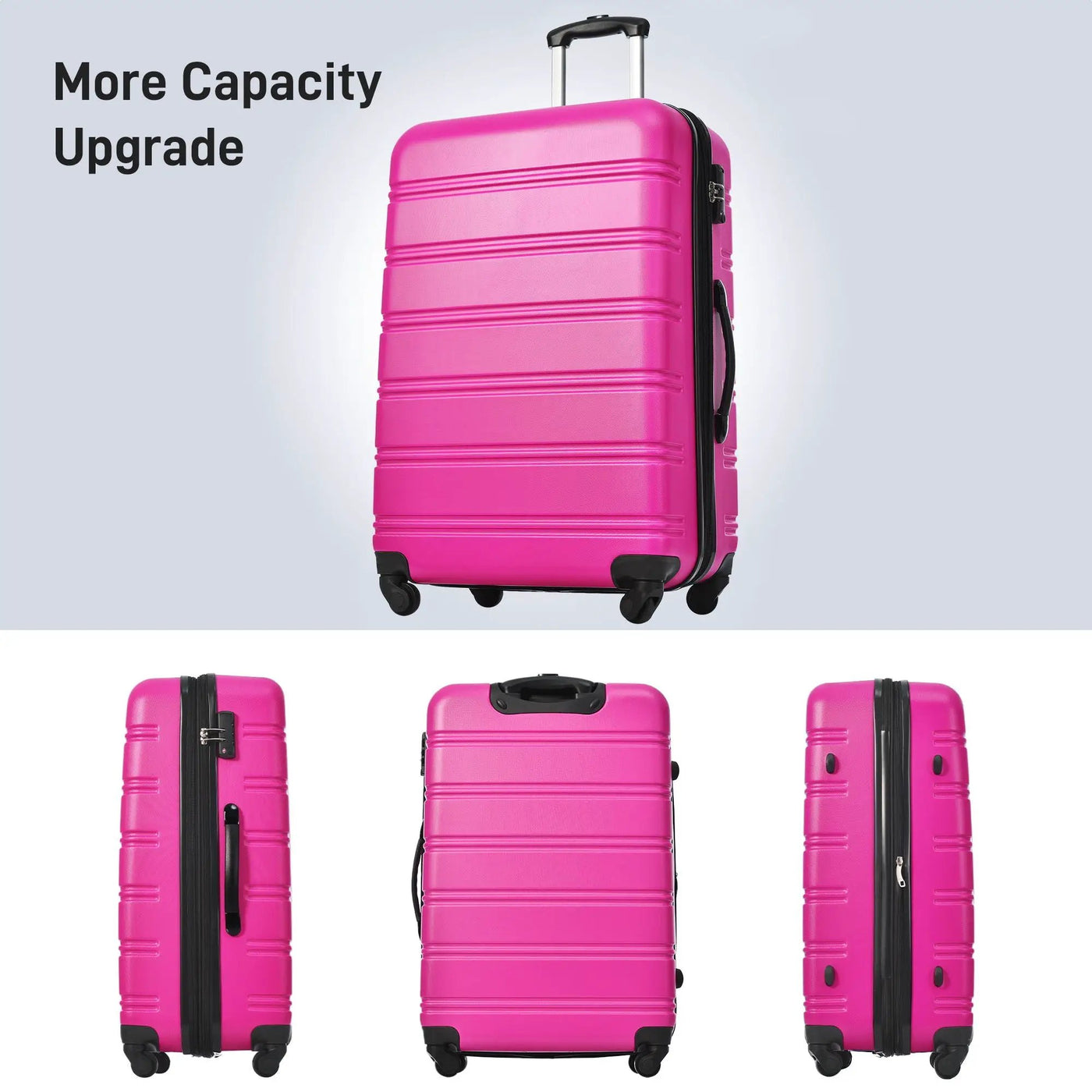 Hardshell Luggage Sets 4 Pieces + Bag Spinner Suitcase With Tsa Lock Lightweight - 16" / 20" / 24" / 28" Luggages by HouseOfZazla