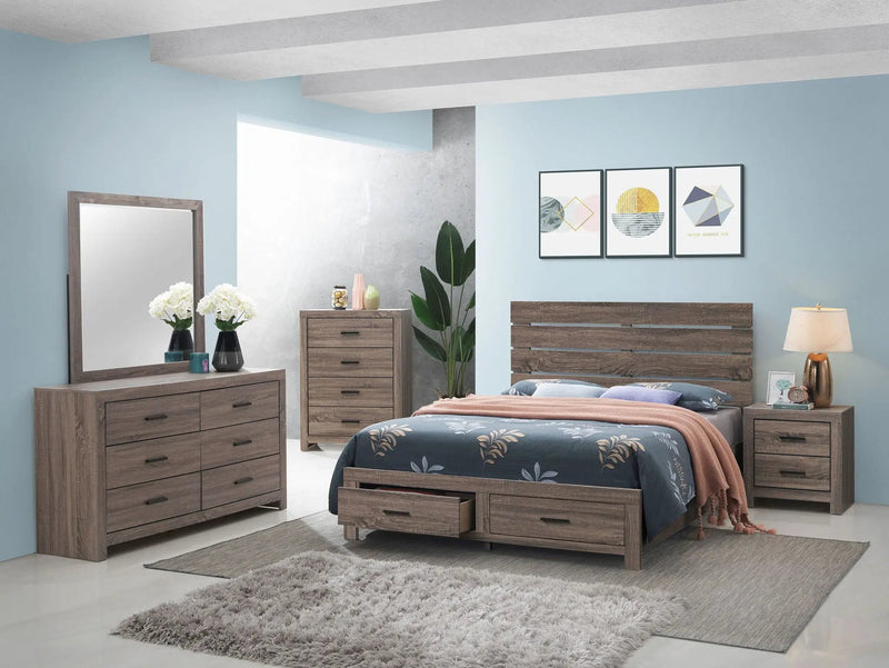 Brantford 5-piece Eastern King Bedroom Set Barrel Oak by Unique Piece Furniture