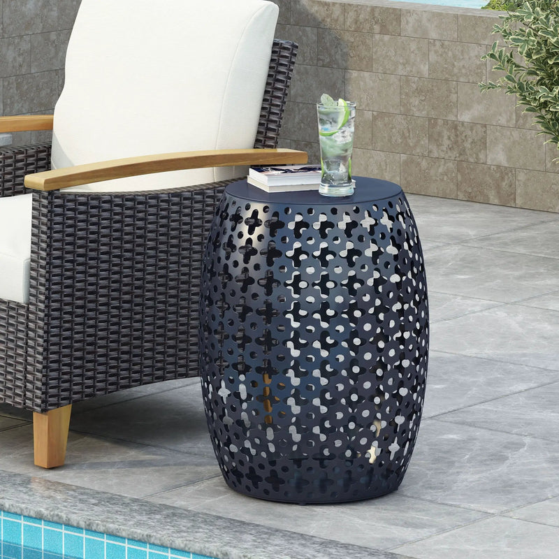 Modern Design, Metal End Table, Large by HouseOfZazla