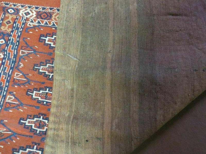 2'8" X 4' Antique Handmade Tribal Wool Rug Pillow Case Yamud Flat Weave Diamond by Jewel Rugs