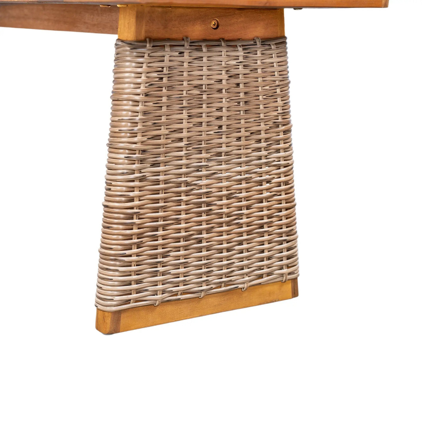 Outdoor Acacia Wood Bench Set of 2 with Teak Finish by HouseOfZazla