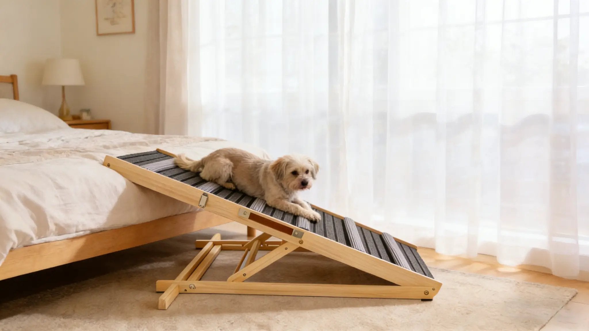 2026 Upgraded Dog Ramp for Couch with Adjustable Heights and Non-Slip Pads by HouseOfZazla