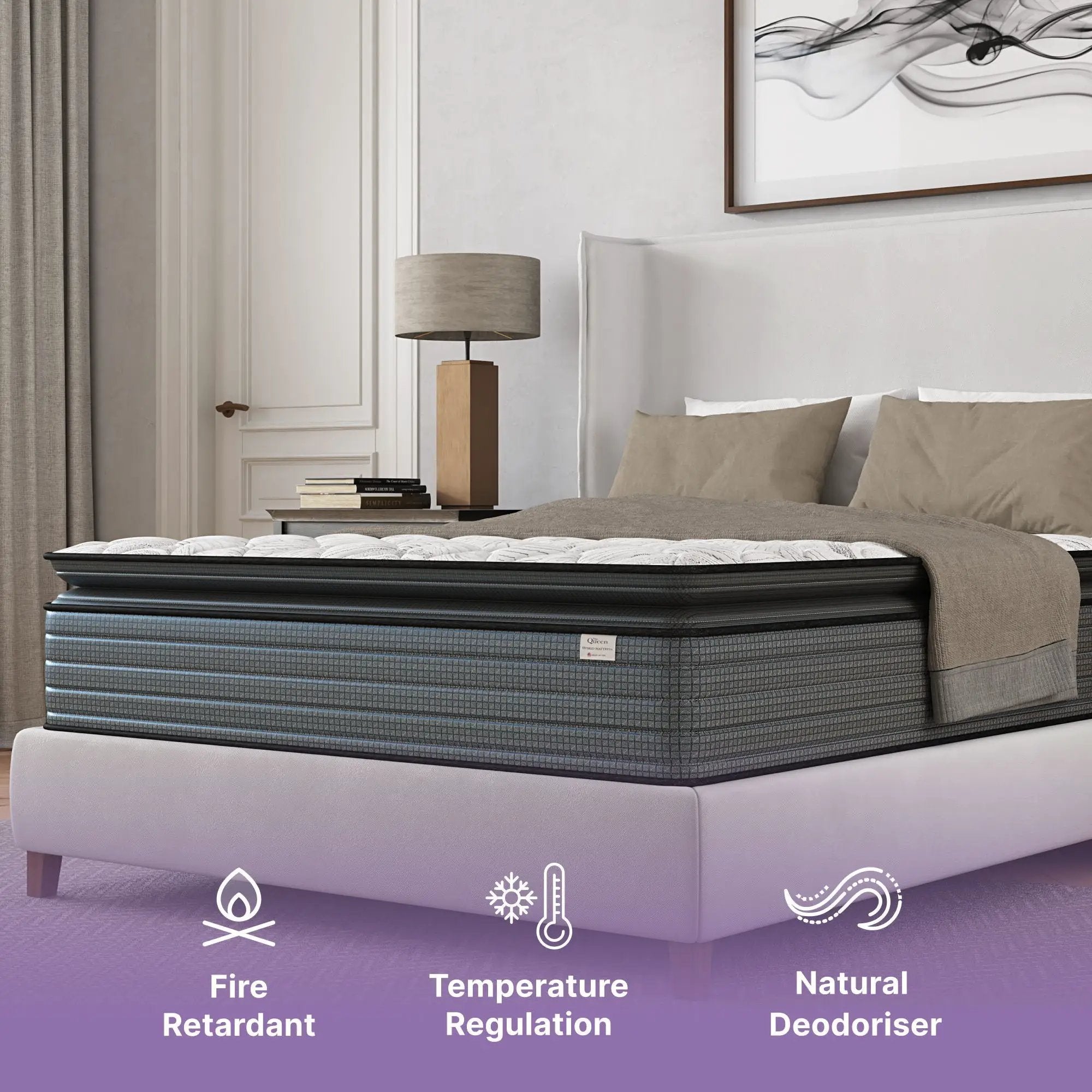 Isabella - 14" Hybrid Pillow Top Mattress by Unique Piece Furniture