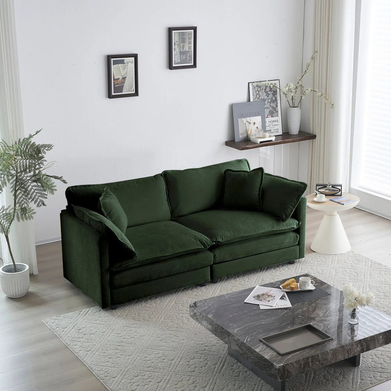Modern Fabric Loveseat Sofa Couch for Living Room by HouseOfZazla