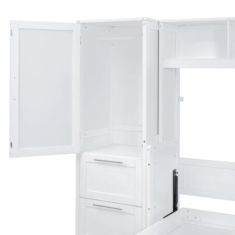 Space Saving Murphy Wall Bed With Closet And Drawers