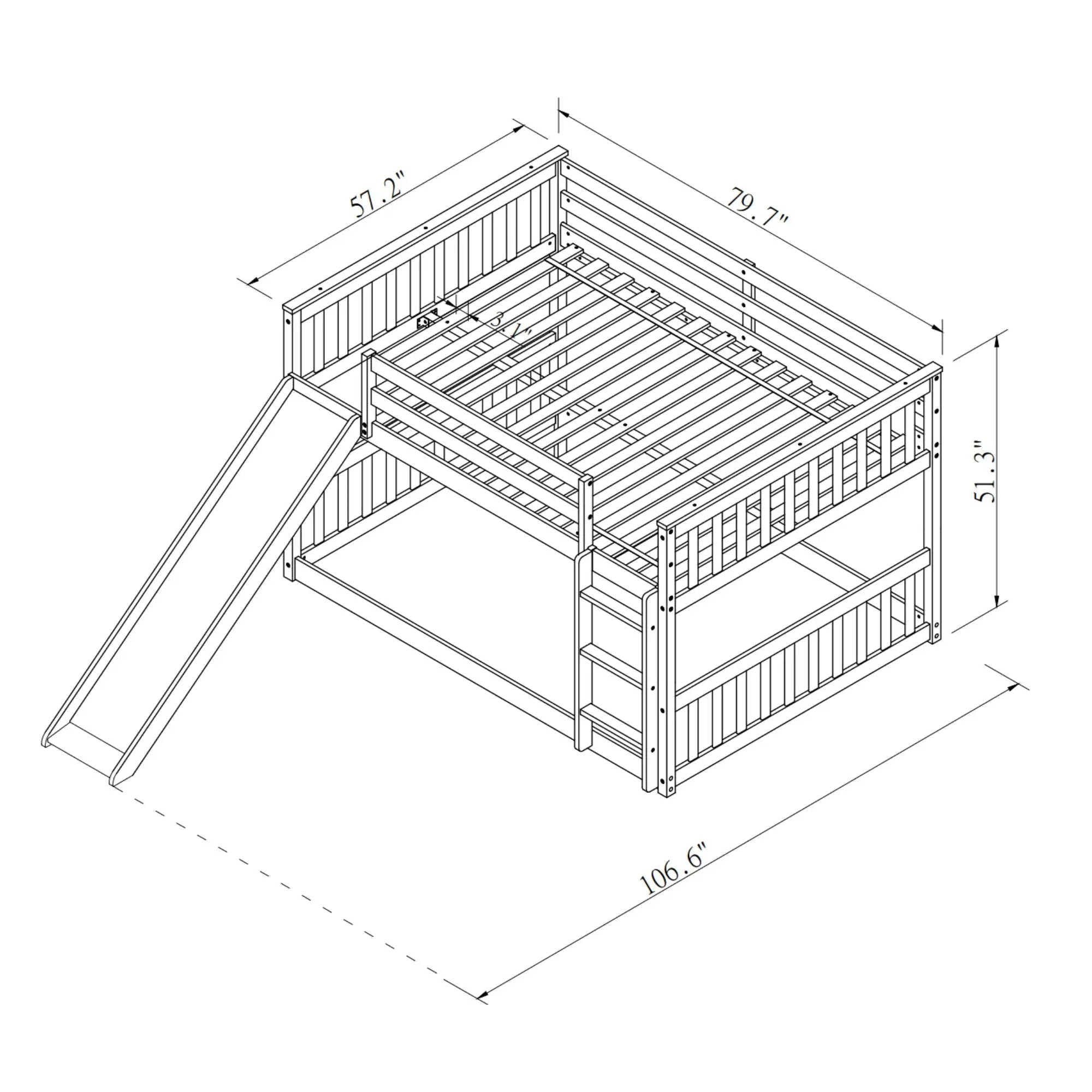 Bunk Bed With Slide And Ladder by HouseOfZazla