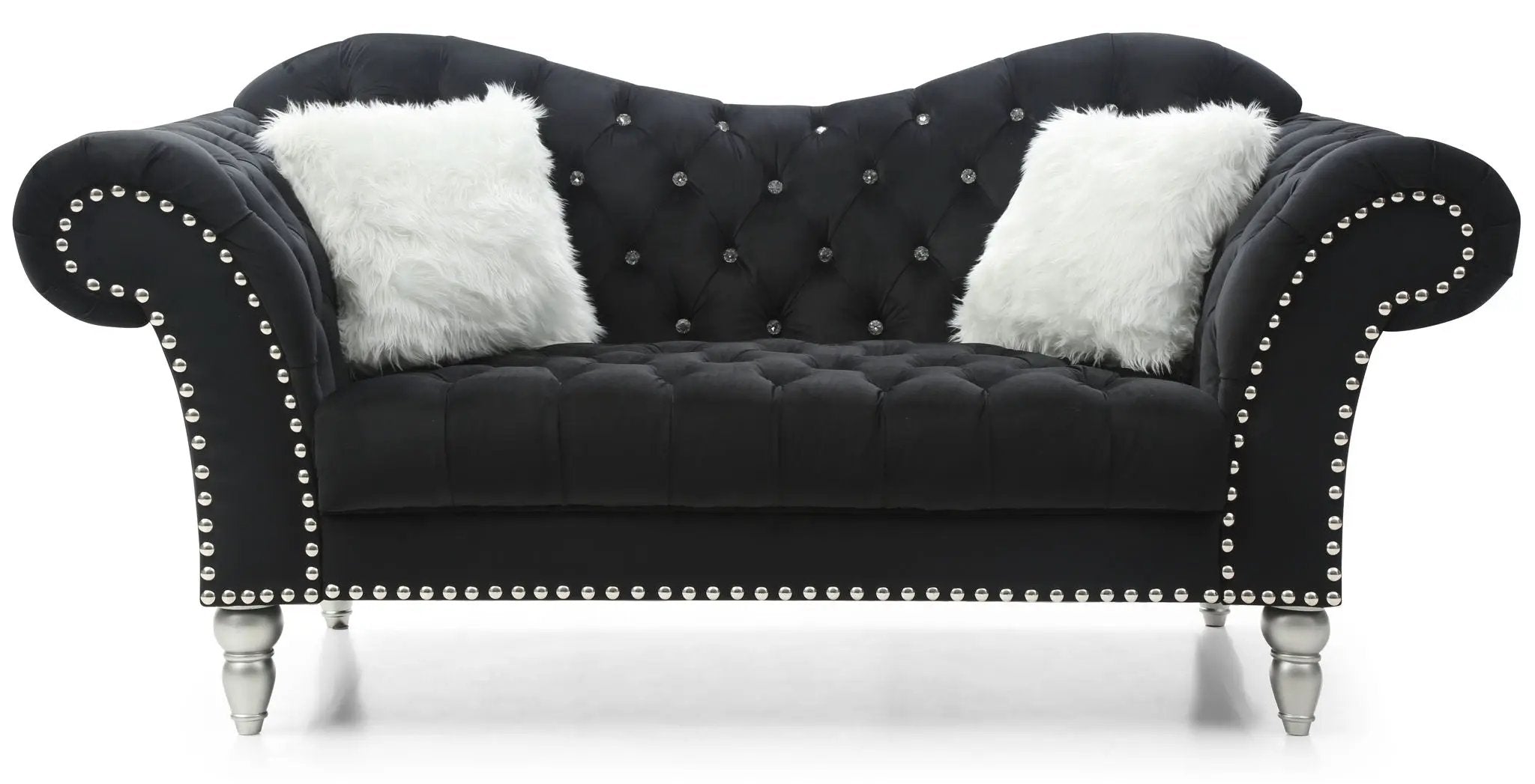 Elegant Round Arm Loveseat by HouseOfZazla