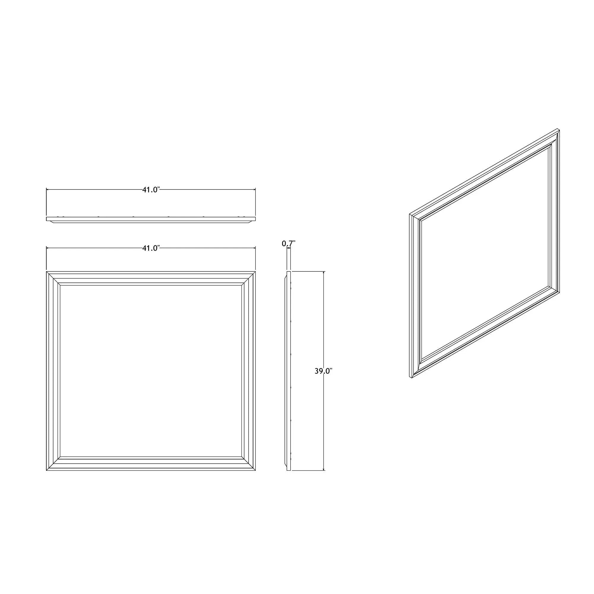 Adelaide - Mirror - Gray / Black by Unique Piece Furniture