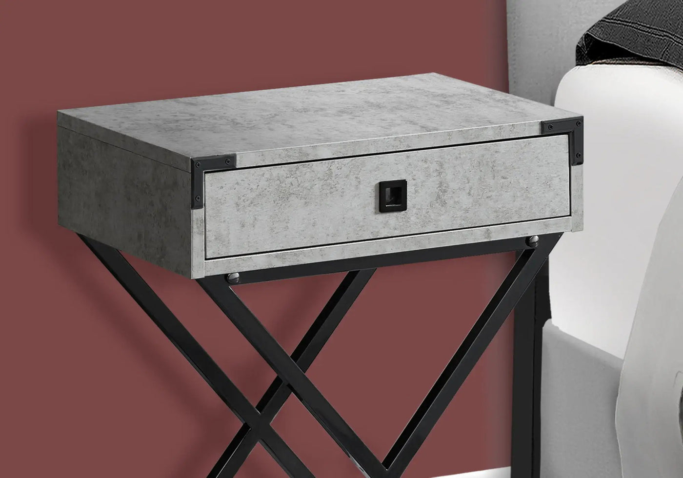 Accent Side Table, Storage Drawer, Stylish Design Contemporary & Modern by Unique Piece Furniture