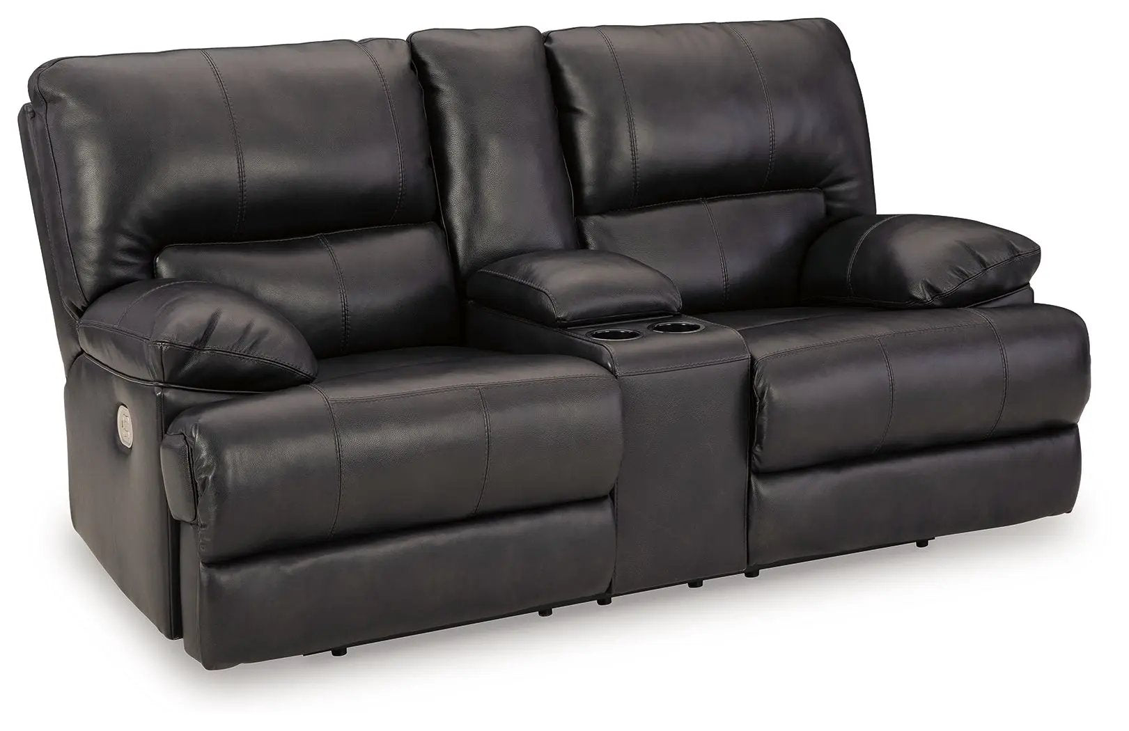 Mountainous - Power Reclining Loveseat With Console /Adj Headrest - Eclipse by Unique Piece Furniture