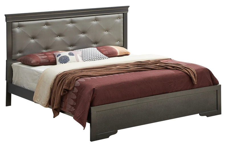 Chic Elegantly Designed Transitional Bed by Unique Piece Furniture
