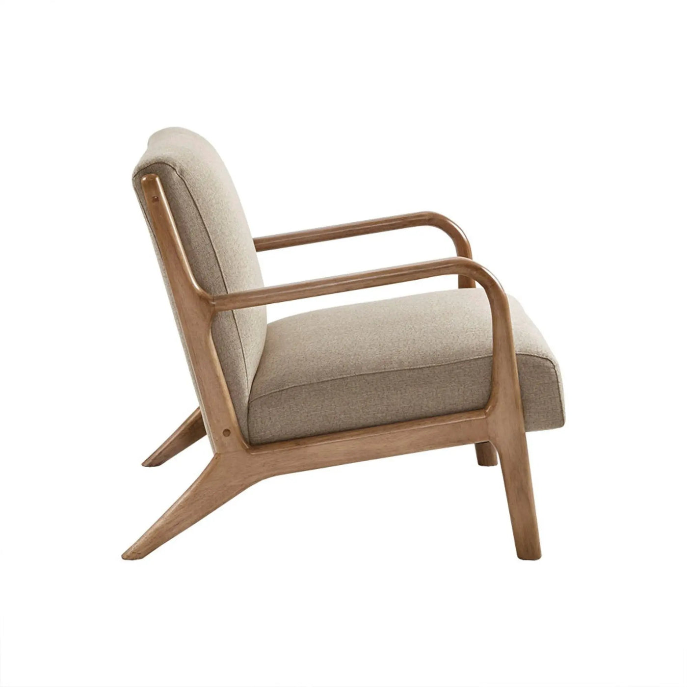 Mid-Century Style Lounge Chair With Upholstered Seat by HouseOfZazla