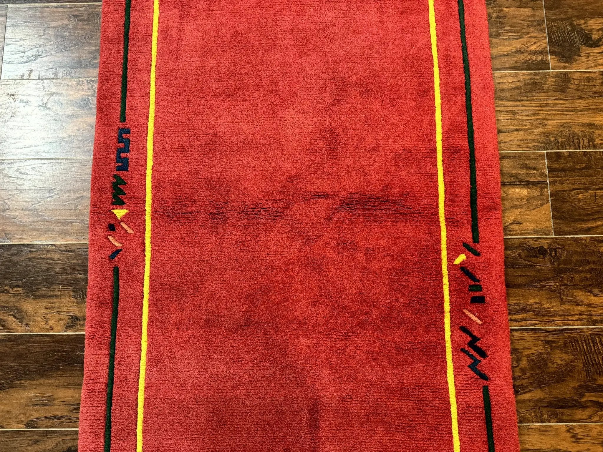 Indo Persian Gabbeh Rug 3x5, Red by Jewel Rugs