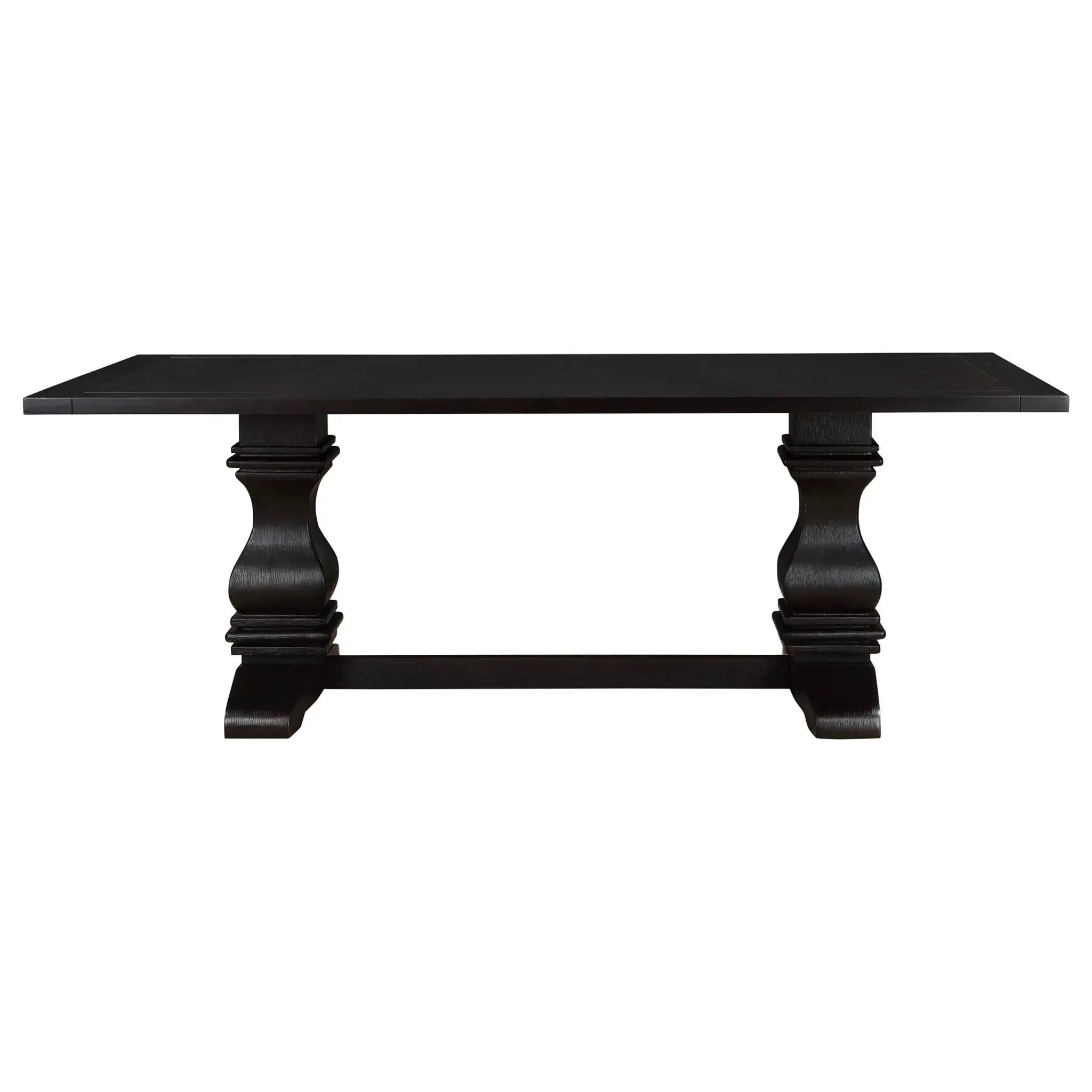 Villeneuve - Rectangular Double Pedestal Dining Table - Rustic