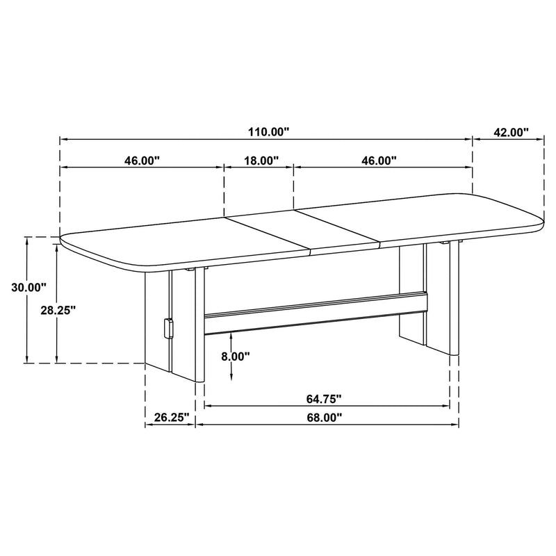 7 Piece Rectangular Dining Table Set With Chair - Oak by HouseOfZazla