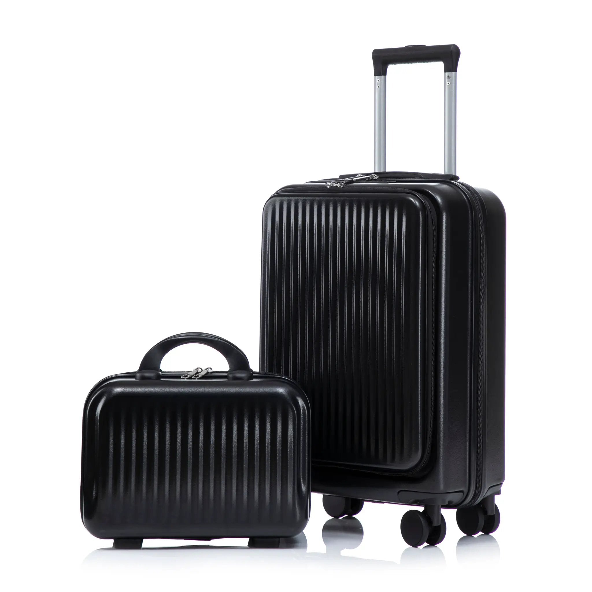 14' & 20' ABS Spinner Wheel Luggage Set with Cosmetic Case by HouseOfZazla