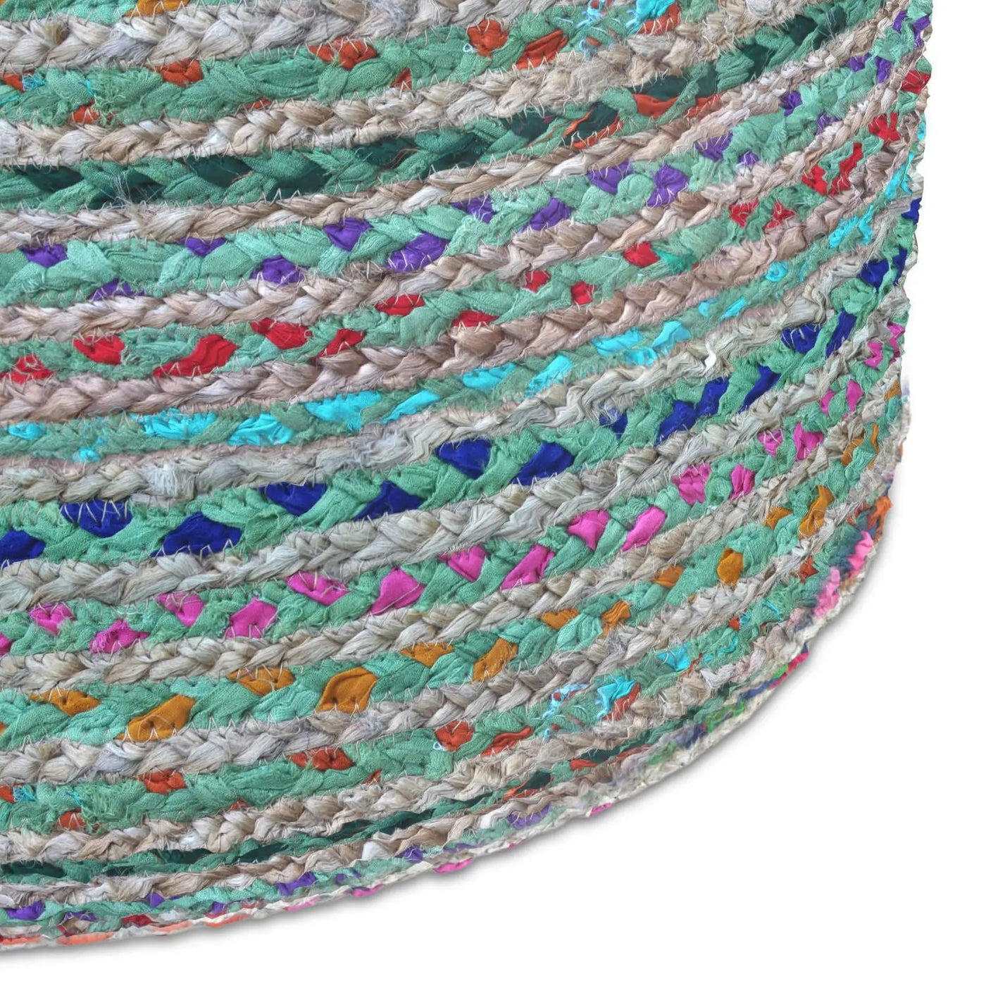 Margo - Handcrafted Round Pouf by HouseOfZazla