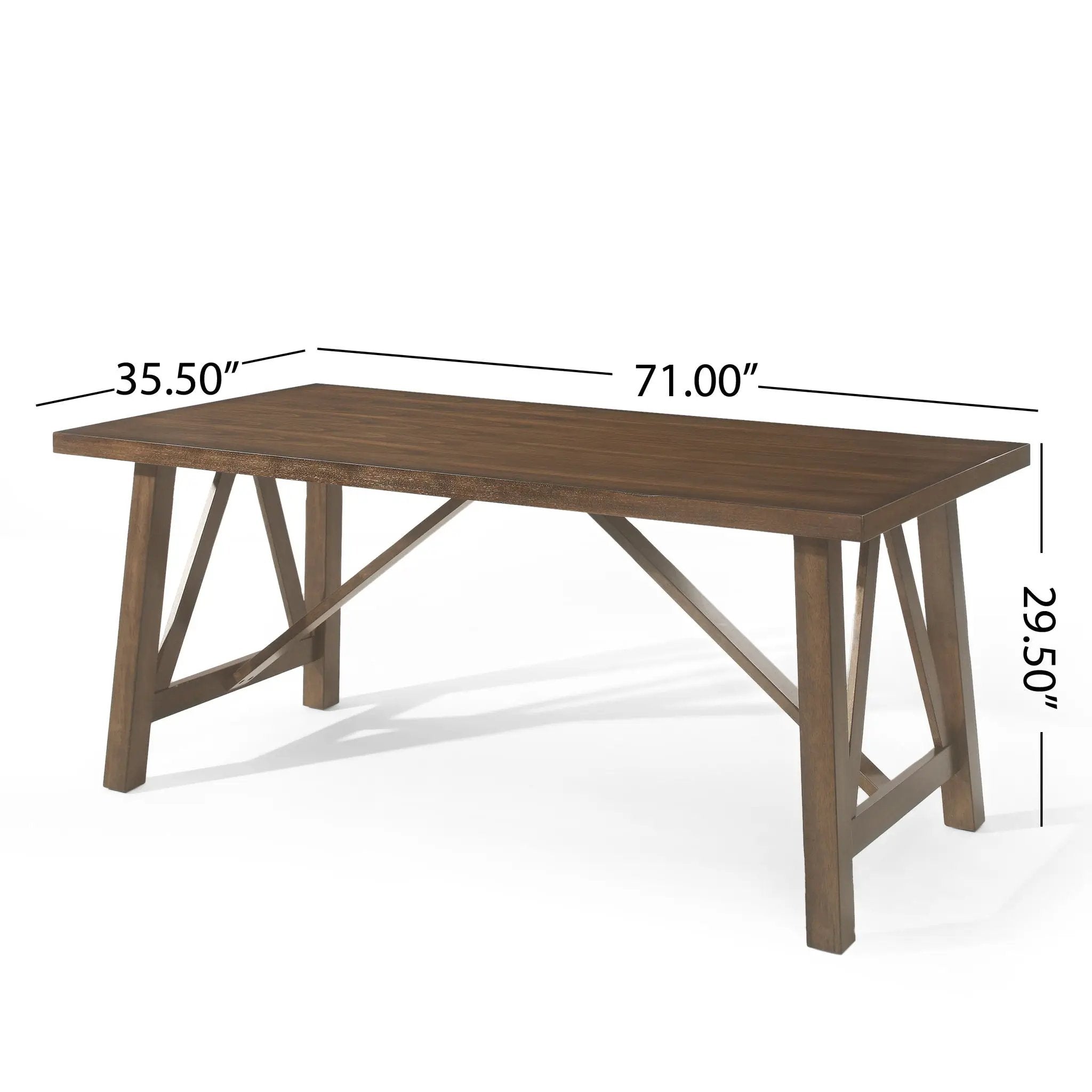 Farmhouse Style Dining Table With Wood-Like Top by HouseOfZazla