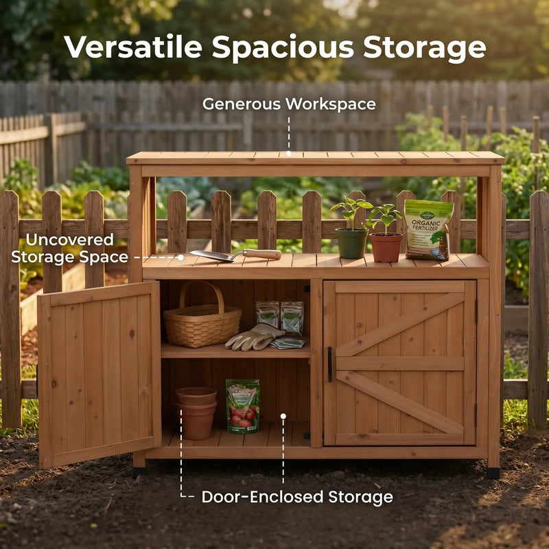Wooden Patio Bar Table Set with Storage by HouseOfZazla