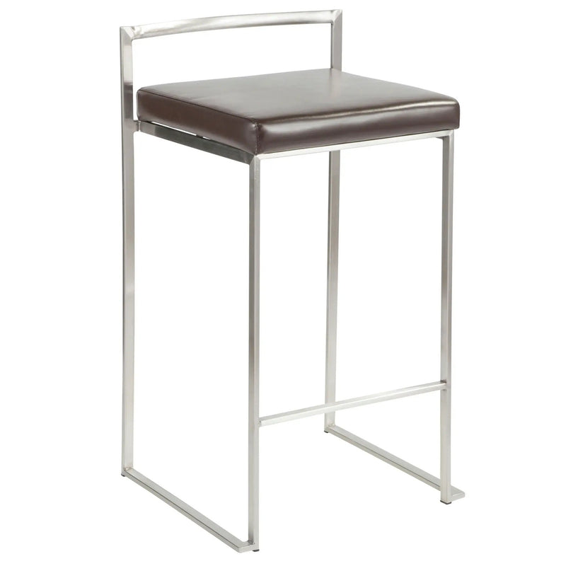 Fuji - Contemporary, Stackable Elegant Counter Stool (Set of 2) by Unique Piece Furniture